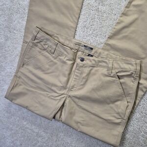 Carhartt Rugged Professional Canvas Pants Womens 16 Tan Stretch Workwear Outdoor